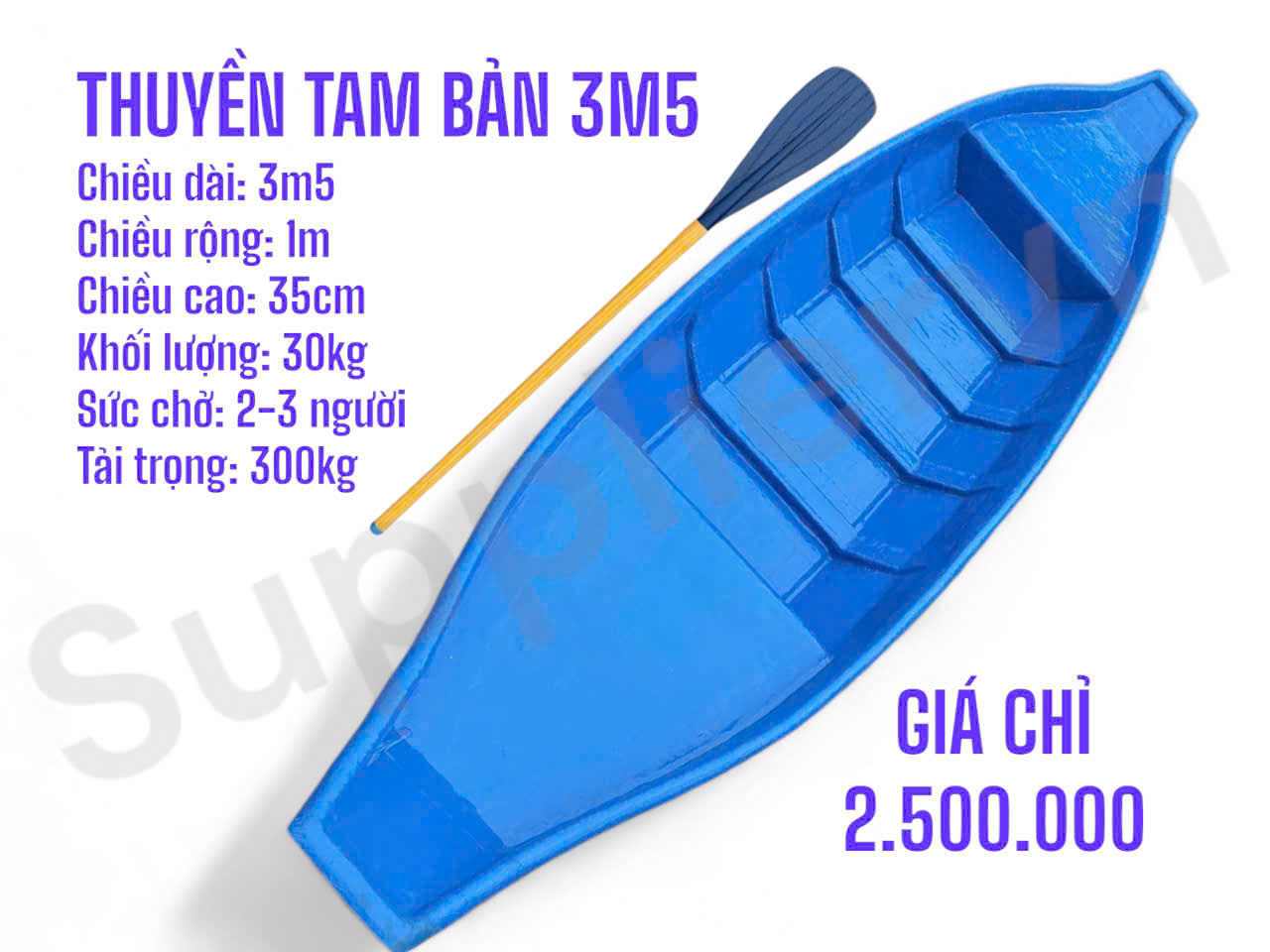THUYỀN TAM BẢN COMPOSITE 3M5