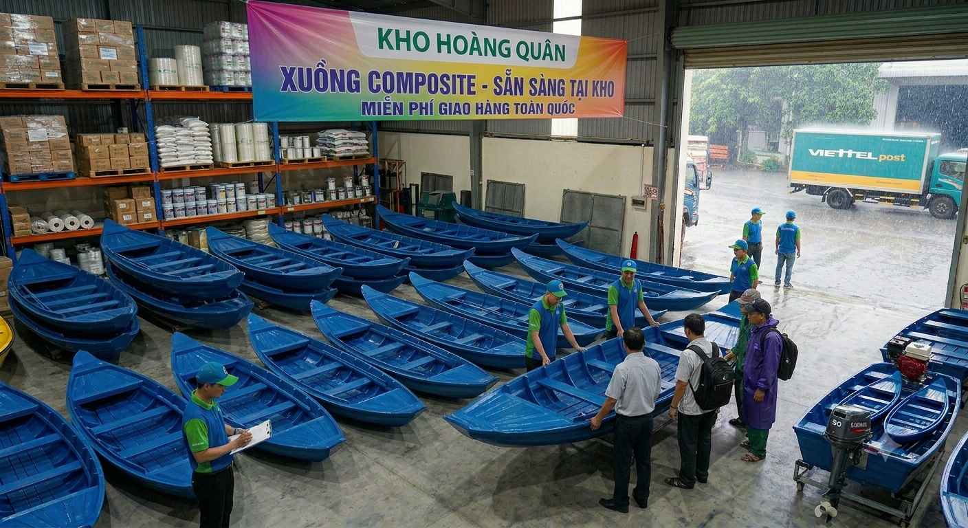 Top Xuồng Composite Cứu Hộ Mùa Lũ Có Sẵn Tại Kho